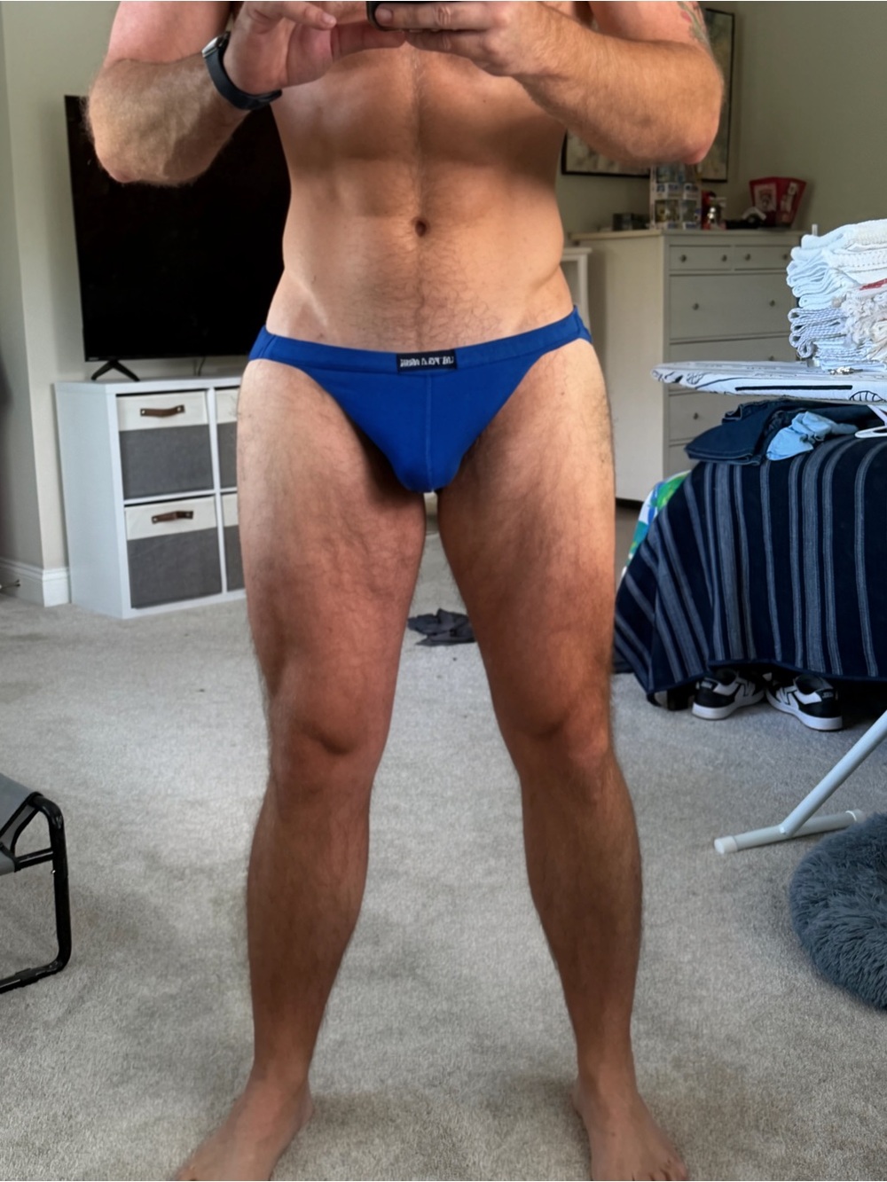 Men's Royal Blue String Bikini Briefs NWOT